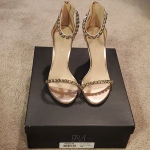 Pelle Moda Frisk Embellished in Gold Snake